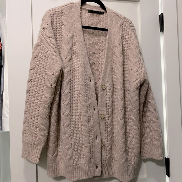 Jenni Kayne Blush Cable Cocoon Cardigan 